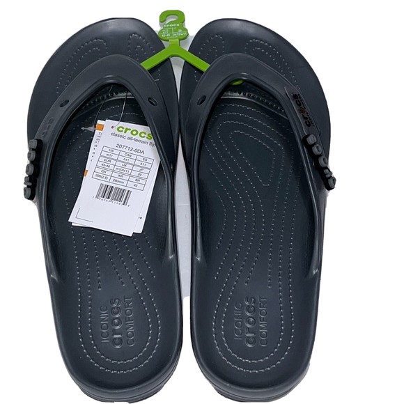 Crocs Classic All-Terrain Flip Flops Sandals 207712-0DA Men’s Size 11